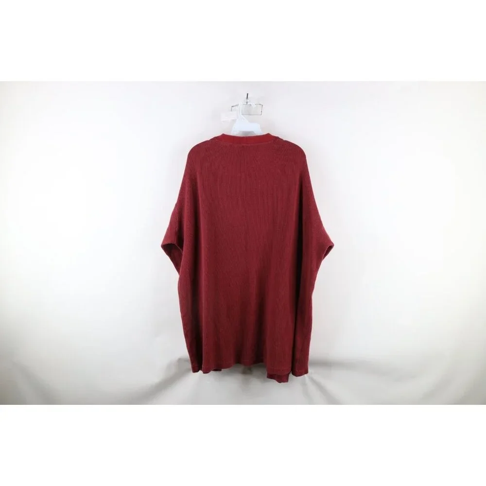 Vtg 90s Woolrich Mens 4XL Faded Striped Thermal Ribbed Knit Long Sleeve T-Shirt - Picture 8 of 10